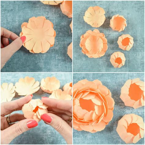 handmade step by paper flowers